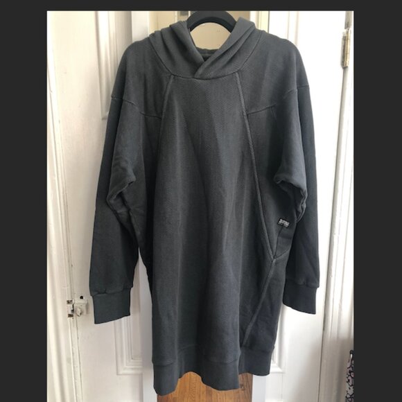G-STAR ORIGINALS RAW WOMEN SWEATSHIRT DRESS HOODED SIZE XL 100% Cotton Organic - Picture 4 of 7